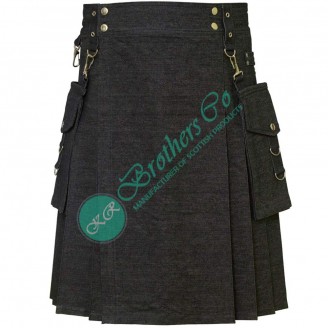 Deluxe Denim Modern Kilt