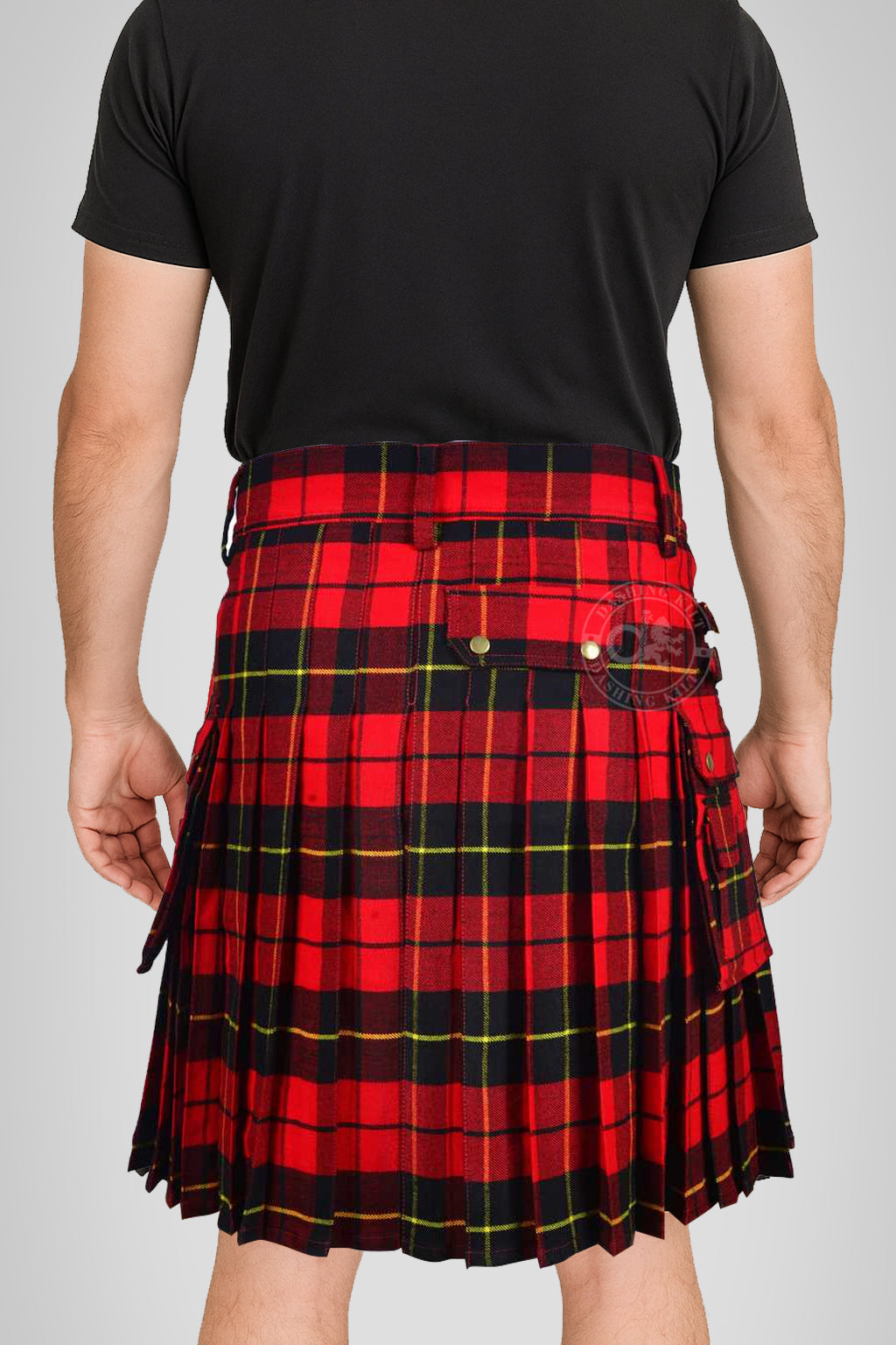 Wallace Tartan 16oz Utility Kilt for Men