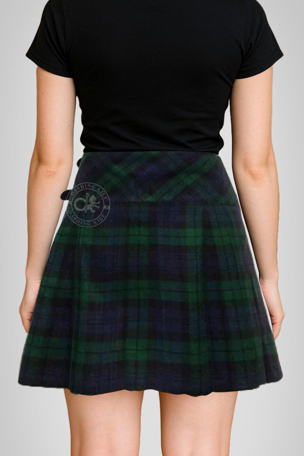 Women’s 16 inches Black Watch Tartan Billi Kilt Skirt