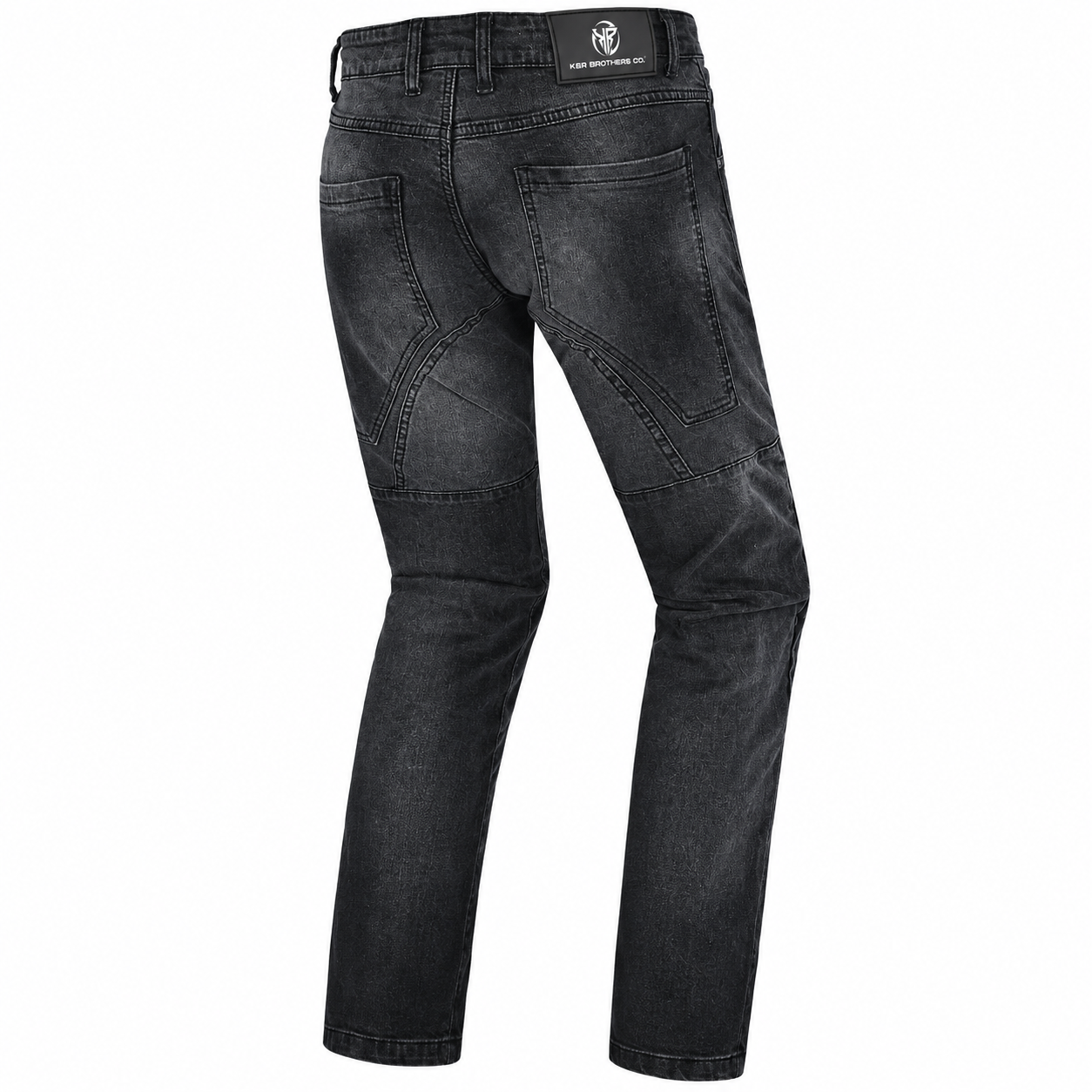 Charcoal biker jeans